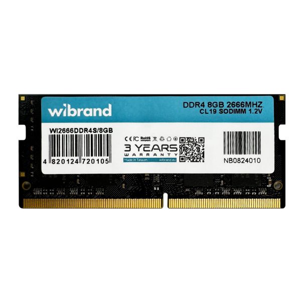 Оперативна пам'ять DDR4 Wibrand 4GB 2666MHz CL19 SODIMM