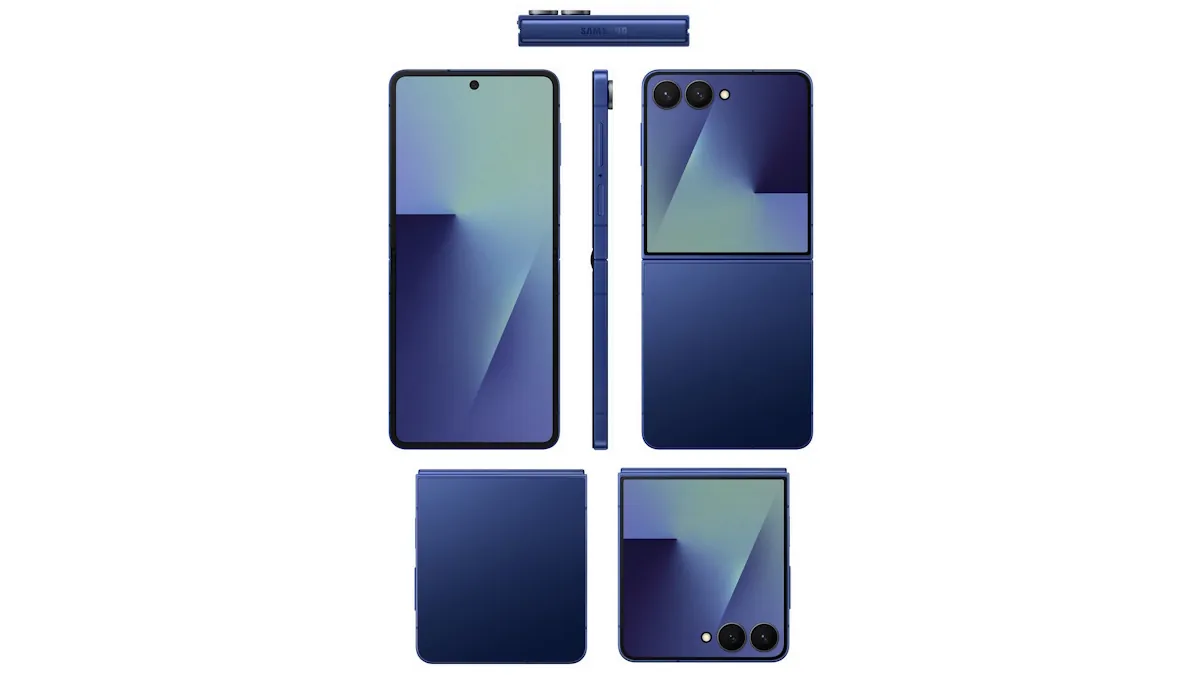 Слили первые рендеры Galaxy Z Flip 7 и Flip 7 FE — инсайд от Evleaks