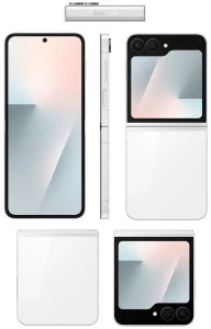 Слили первые рендеры Galaxy Z Flip 7 и Flip 7 FE — инсайд от Evleaks